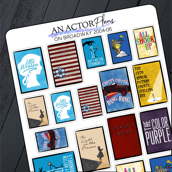 On Broadway 2004-05 // Posters // Sticker Sheet