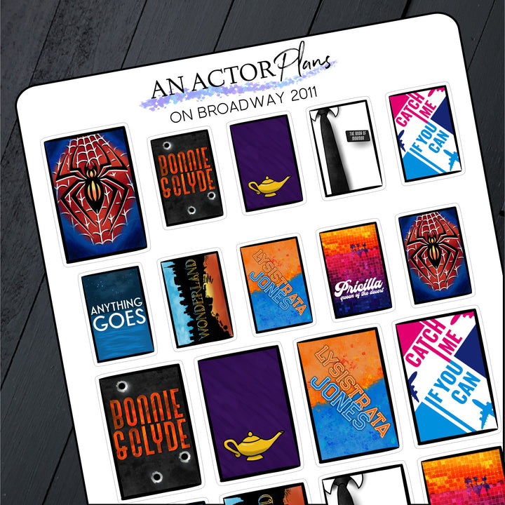 On Broadway 2011 // Posters // Sticker Sheet