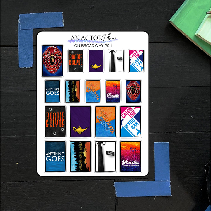 On Broadway 2011 // Posters // Sticker Sheet