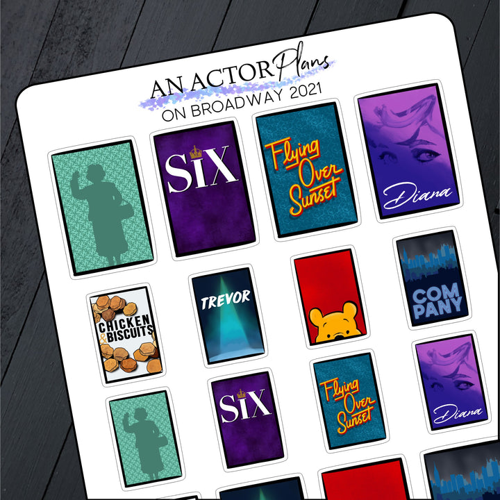 On Broadway 2021 // Posters // Sticker Sheet