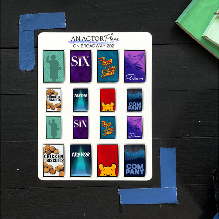 On Broadway 2021 // Posters // Sticker Sheet
