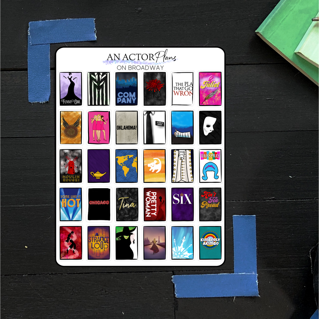 On Broadway // Posters // Sticker Sheet