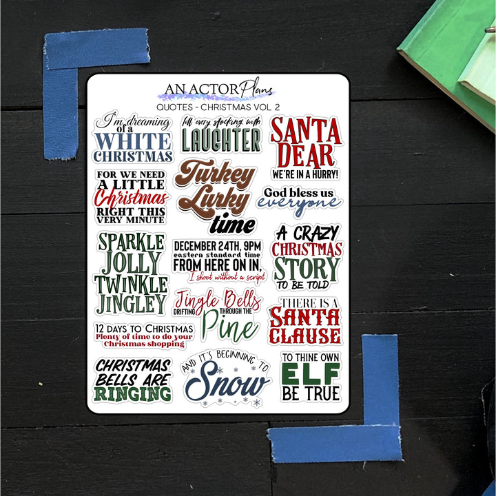Holiday Vol. 2 // Quotes // Sticker Sheet