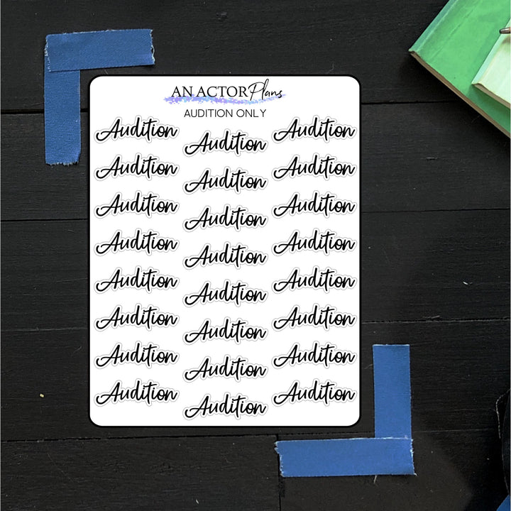 Audition & Callback // Sticker Sheet