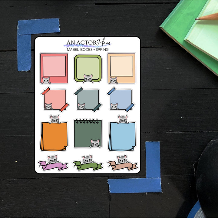 Spring // Boxes // Mabel // Sticker Sheet