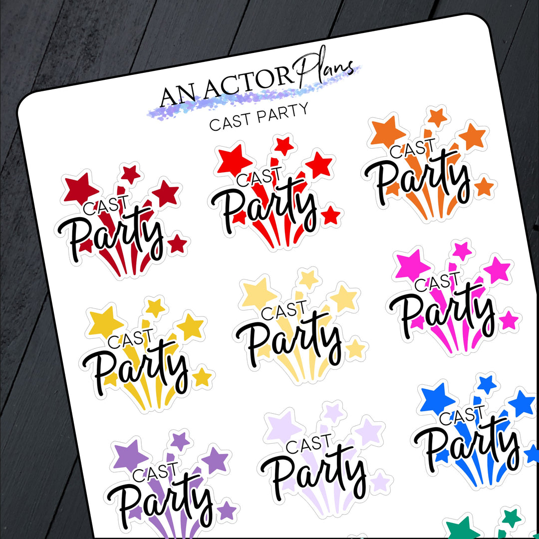 Cast Party // Sticker Sheet