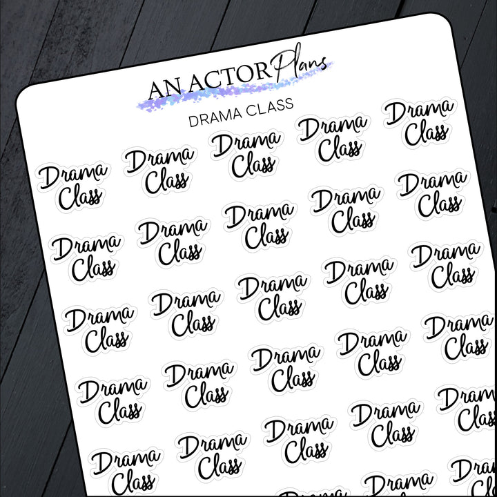 Drama Class // Sticker Sheet