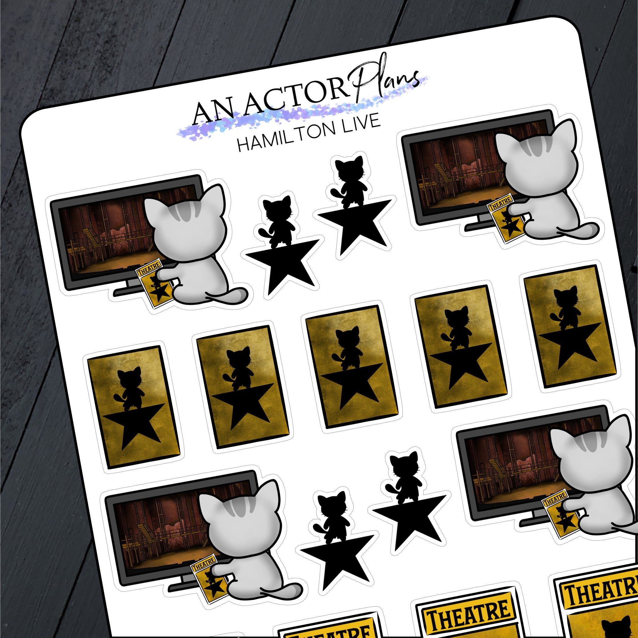 Hamilton Live // Mabel // Sticker Sheet – An Actor Plans