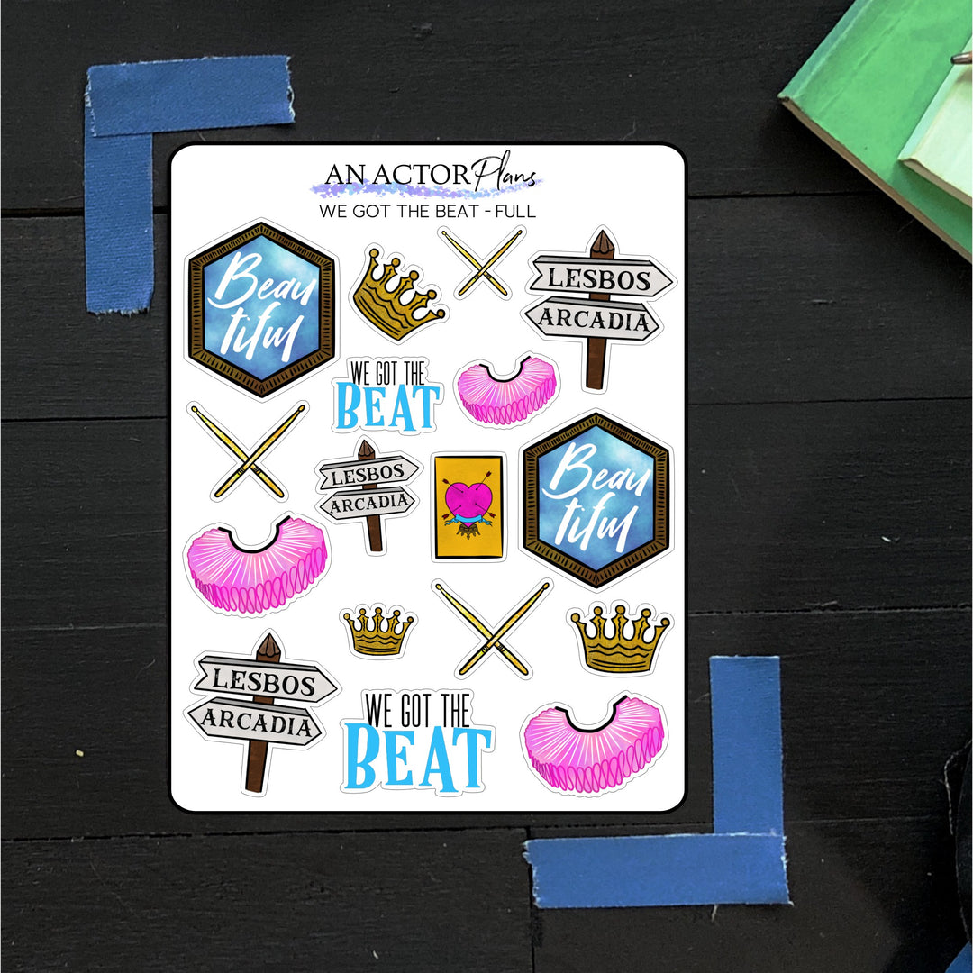 We Got the Beat // Doodle // Sticker Sheet