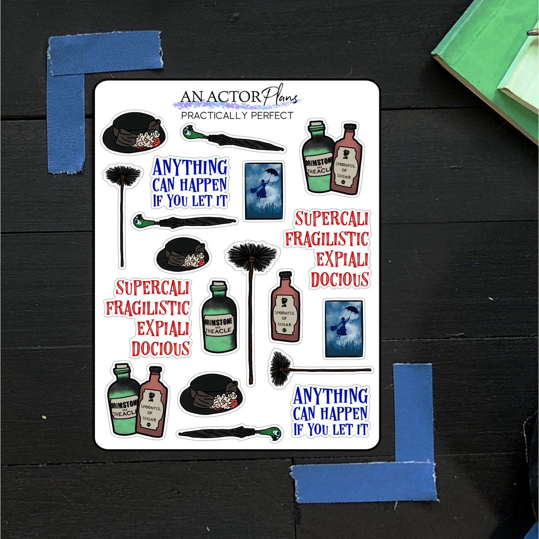 Practically Perfect // Doodle // Sticker Sheet