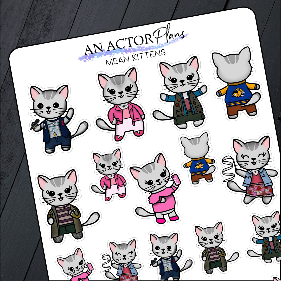 Mean Kittens // Mabel // Sticker Sheet
