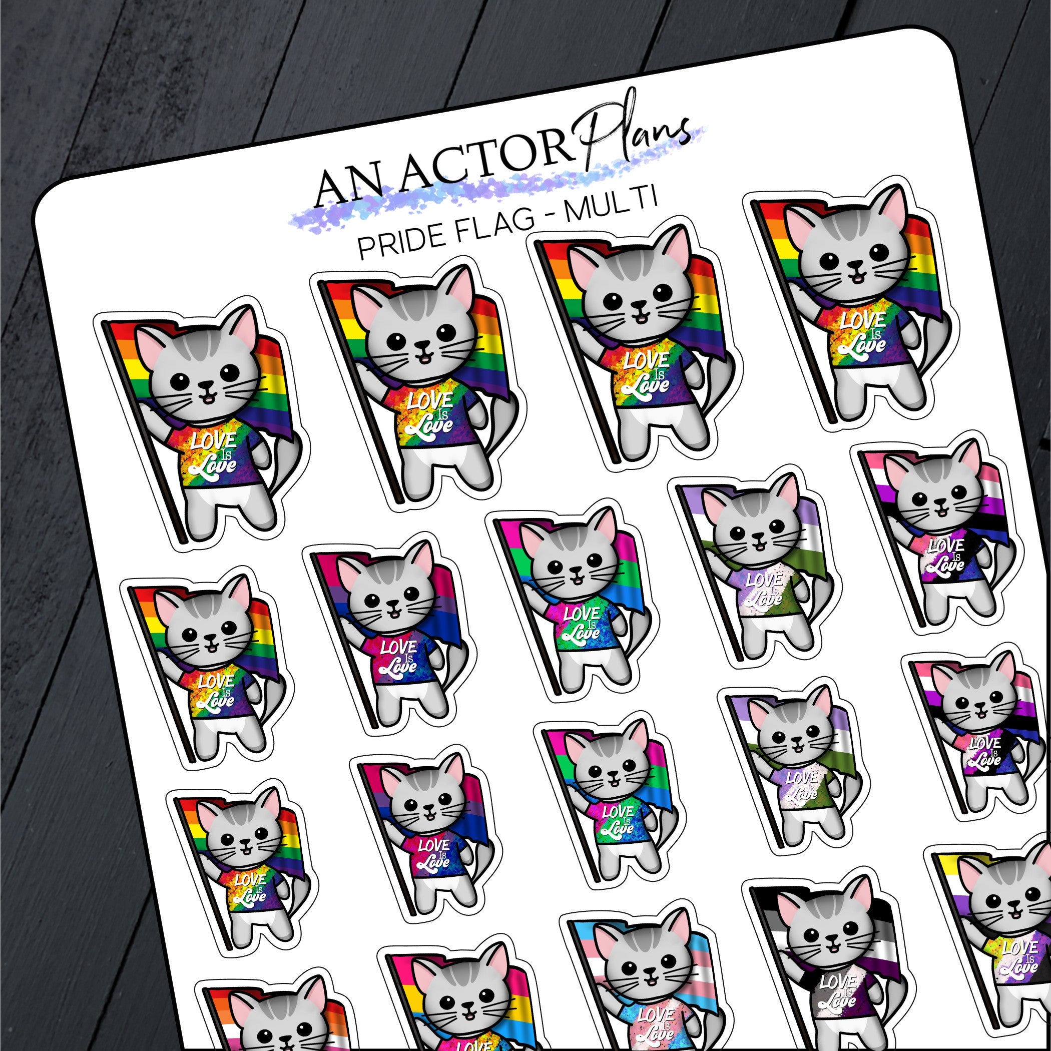 Pride Flags // Mabel // Sticker Sheet – An Actor Plans