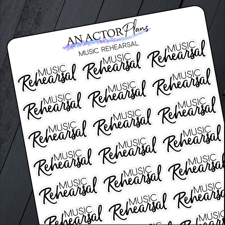 Music Rehearsal // Sticker Sheet