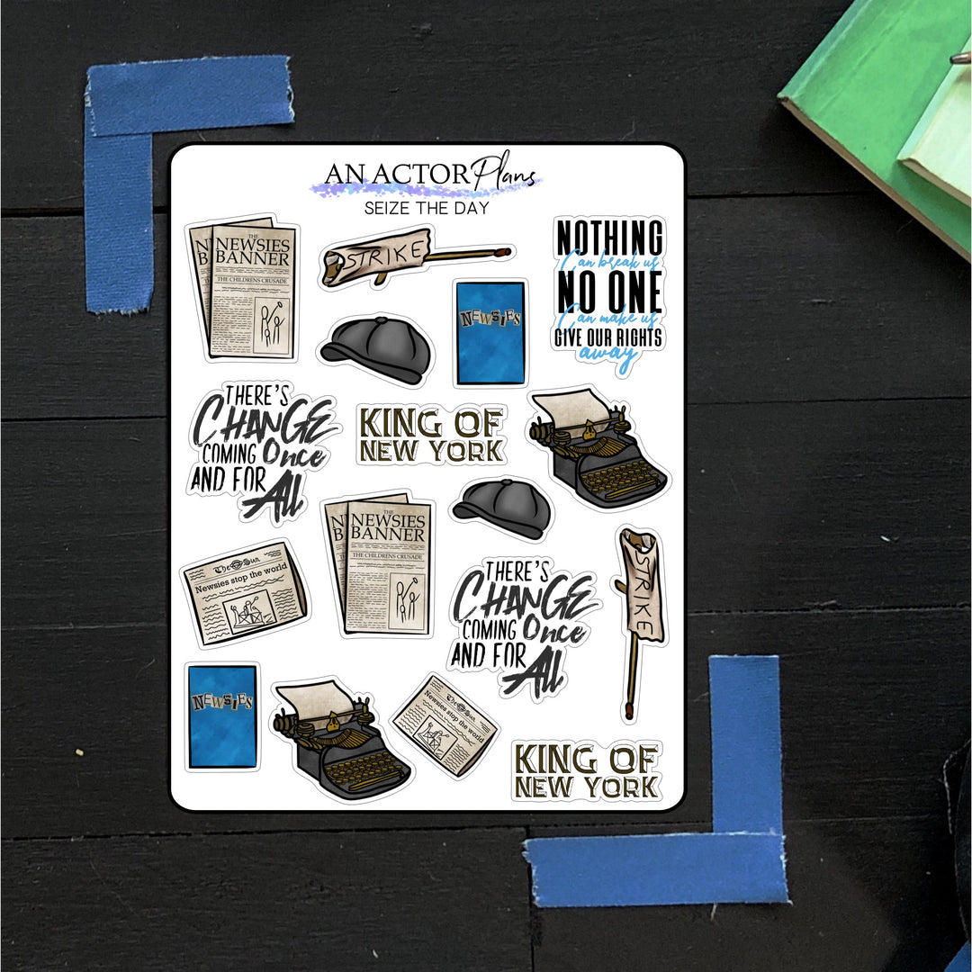 Seize the Day // Doodle // Sticker Sheet