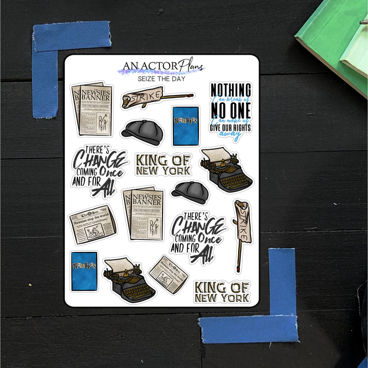 Seize the Day // Doodle // Sticker Sheet